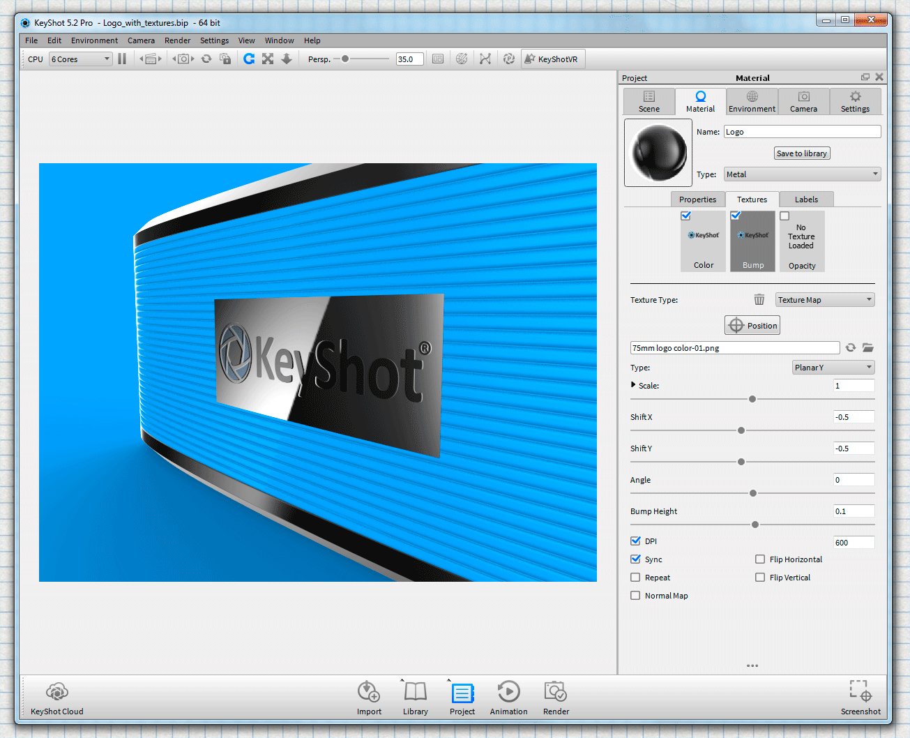 How To Add A Textured Logo In Keyshot The Solidapps Blog