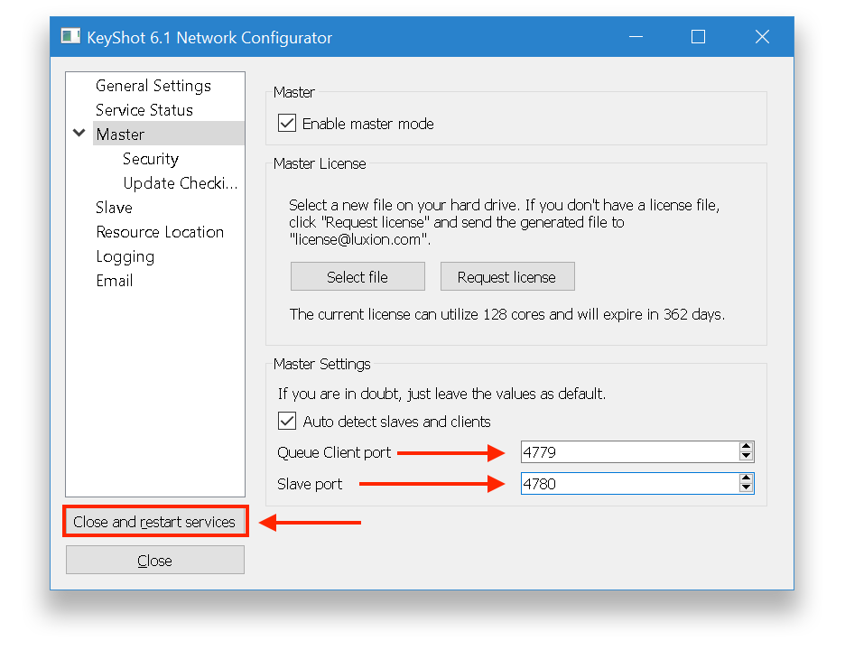 Change Port Numbers KeyShot 6 Network Rendering Confluence