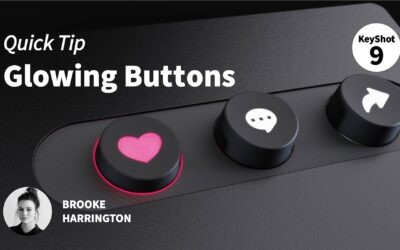 Quick Tip 112: How to Create Glowing Buttons in KeyShot