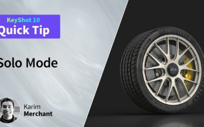 Quick Tip 120: KeyShot Solo Mode