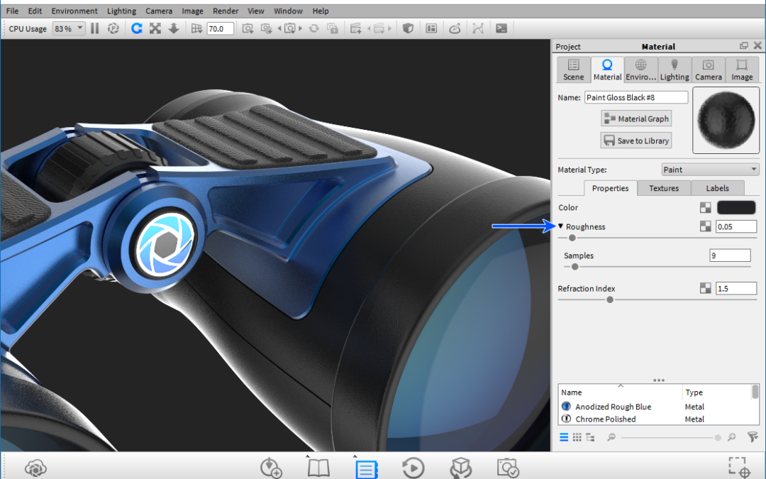 Working with Material Samples in KeyShot
