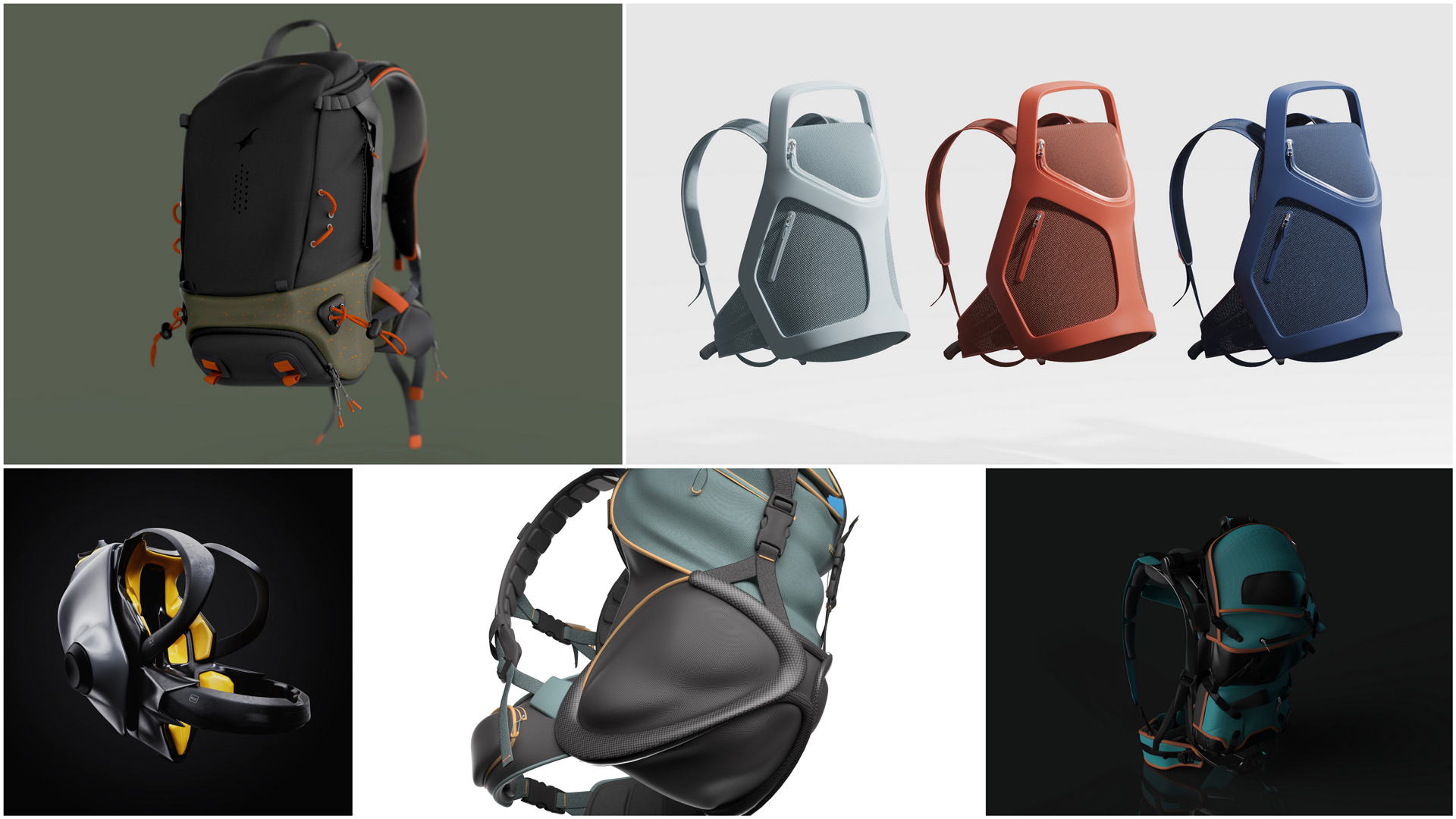 Gravity Sketch + KeyShot Backpack Design Challenge [Winner & Finalists]