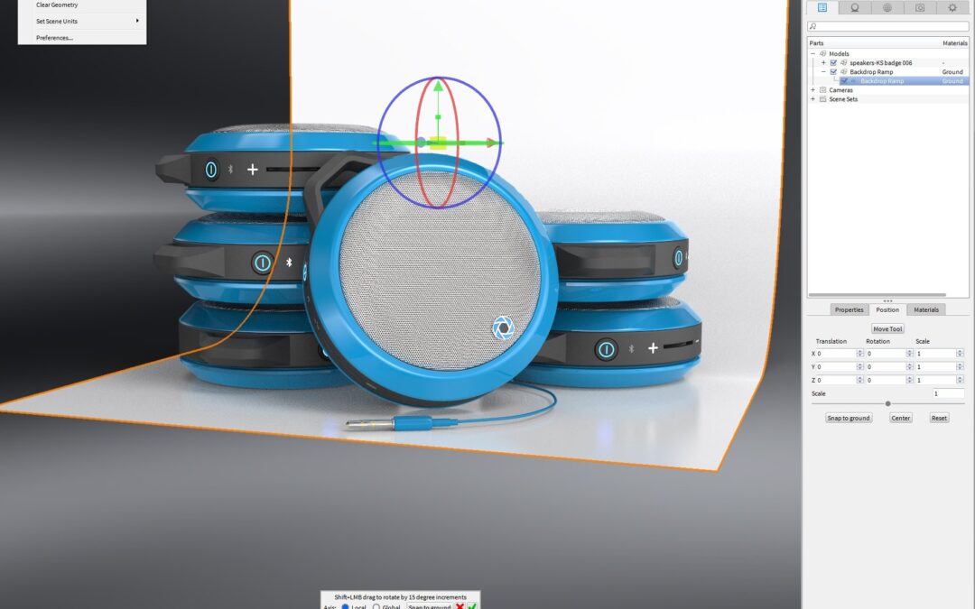 How to Add a Seamless Backdrop in KeyShot