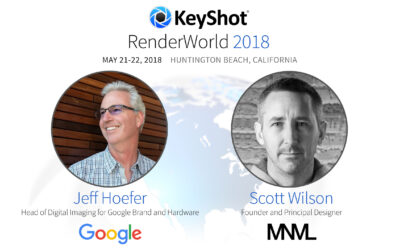 Google and MNML Guest Keynote Speakers for KeyShot RenderWorld 2018