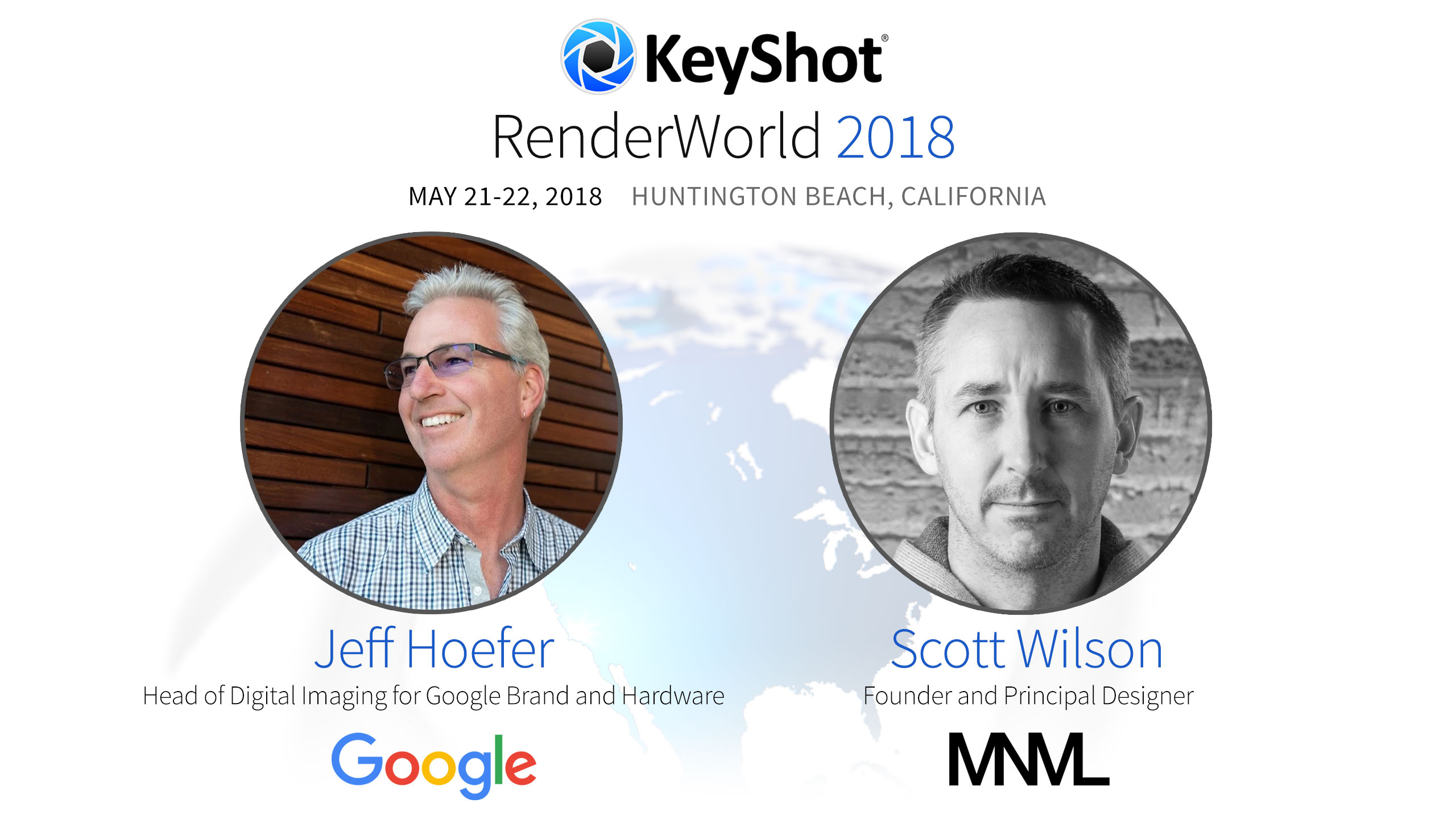 Google and MNML Guest Keynote Speakers for KeyShot RenderWorld 2018