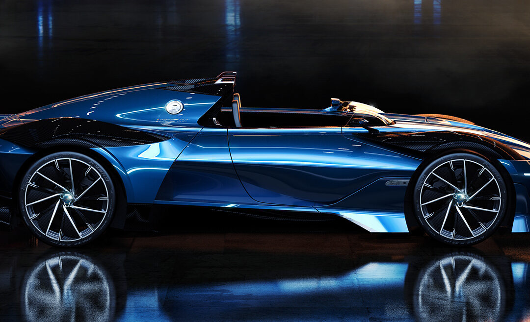 The 2020 Bugatti Type 251 EVO Concept Visualized in KeyShot