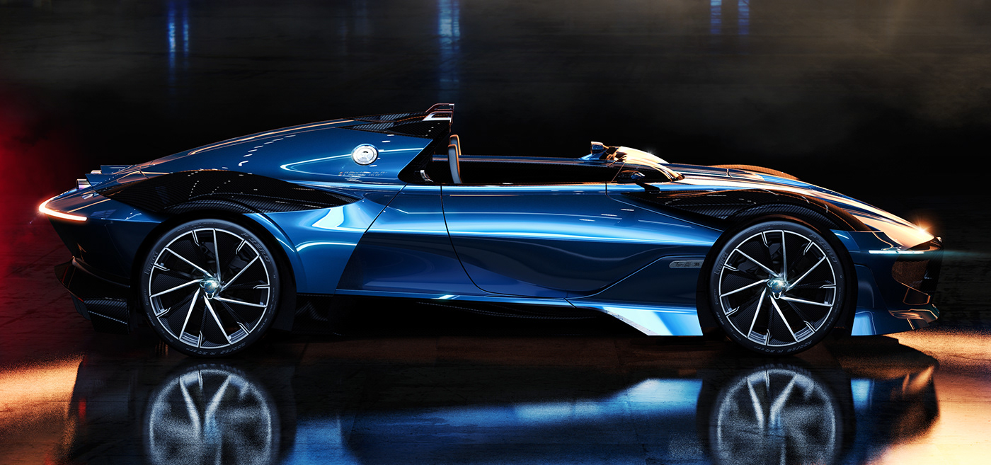 The 2020 Bugatti Type 251 EVO Concept Visualized in KeyShot