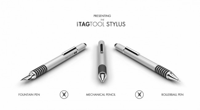 TAGTOOL Stylus Pen and Pencil Visualized Using KeyShot