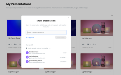 Insta-Presentations & New Security Options Now Available in KeyShot Web
