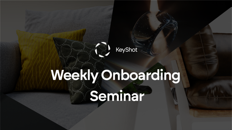 Weekly Onboarding Webinar - September 3 - KeyShot — KeyShot event banner