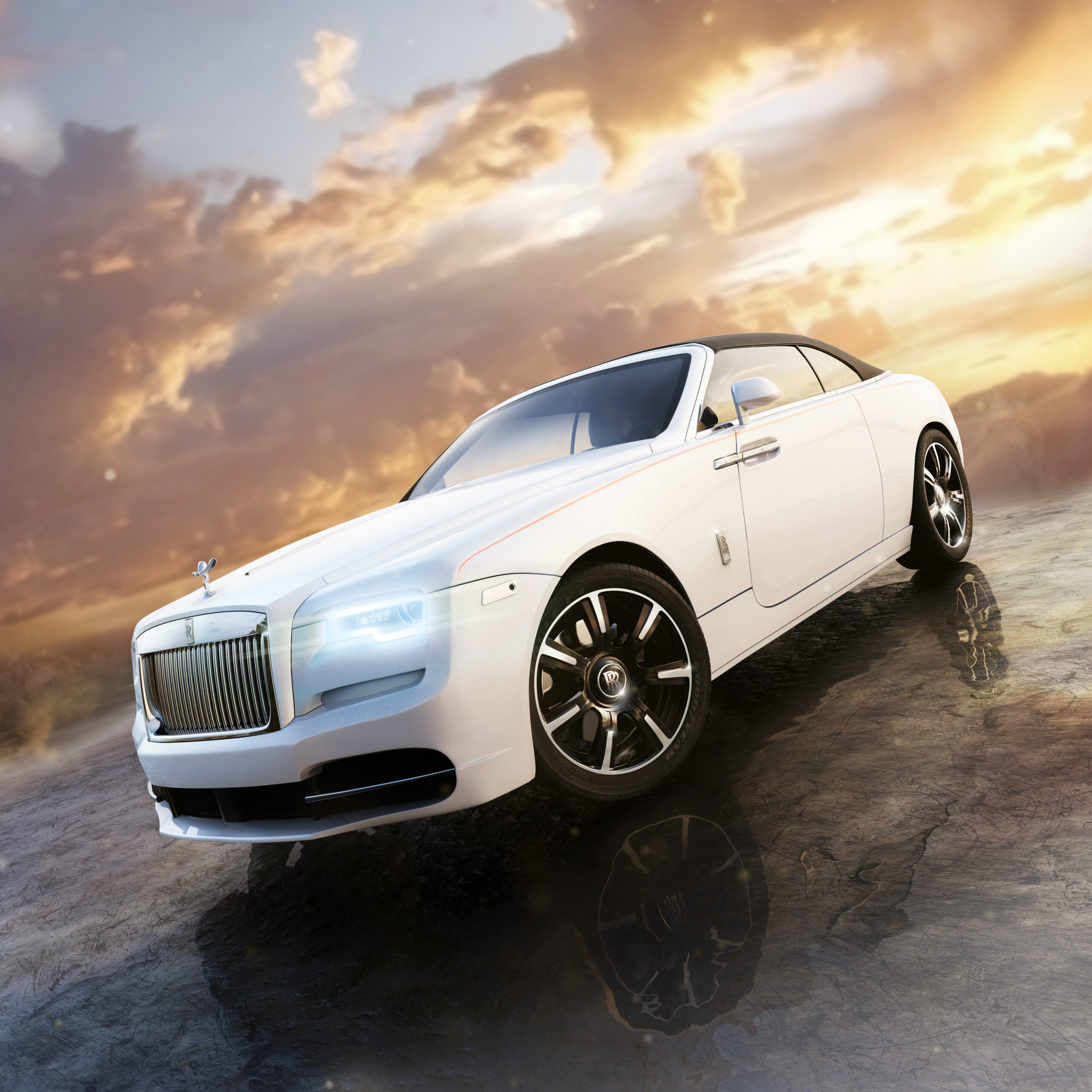 Rolls Royce dawn game art visual rendered in KeyShot